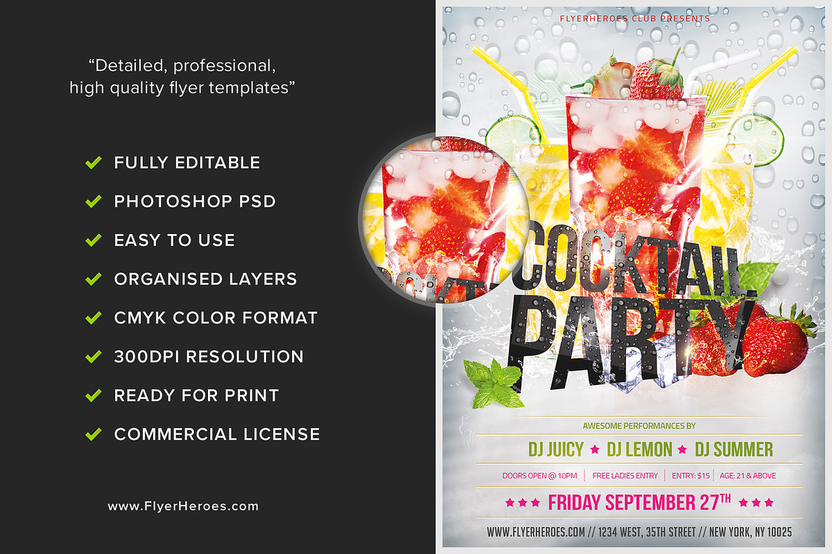 Food Drinks 03, a Flyer Template by FlyerHeroes (Photo 2 of 4)
