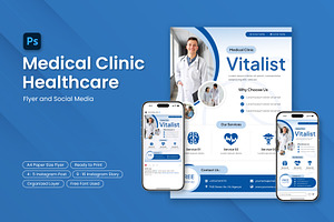 Medical Clinic Healthcare, a Flyer Template by Antstheme