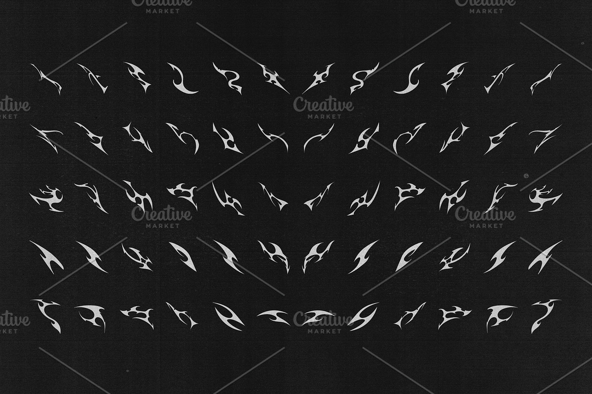 CYBER SIGILISM + NEO TRIBAL GRAPHIC, an Object Graphic by BonkiStudio (Photo 7 of 20)
