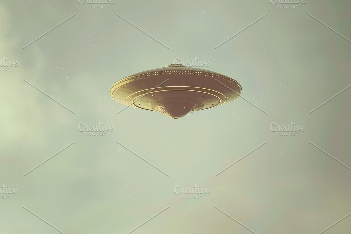 97 UFO objects flying in the sky, a Transportation Photo by Handmadefont (Photo 82 of 101)