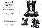 Halloween Character Boots Cliparts, a Seasonal Illustration by ThatsDesignArt (Thumbnail 2 of 10)