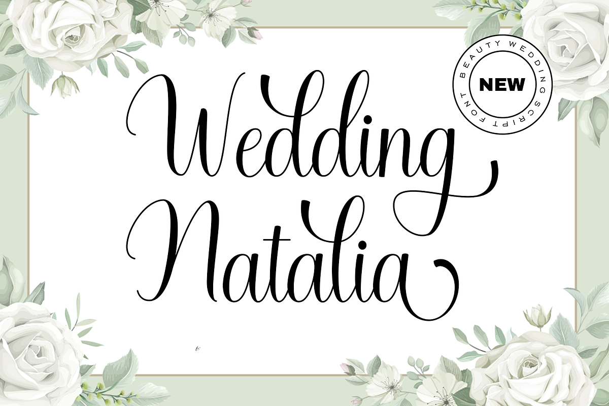 Wedding Natalia, a Script Font by Artkenza (Photo 1 of 7)