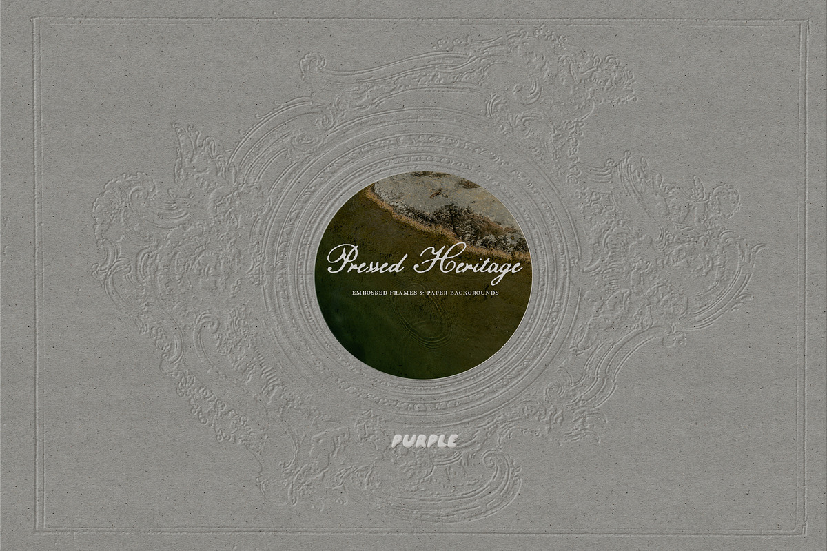 Vintage Embossed Papers & Frames, a Texture Graphic by Purple (Photo 12 of 19)