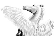 Pegasus and Unicorns 13 PSDPNG JPEG, an Animal Illustration by Dneprstock (Thumbnail 3 of 12)