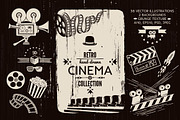 Cinema Hand-drawn Retro Clip-art, a Decorative Illustration by Adiemus (Thumbnail 1 of 6)