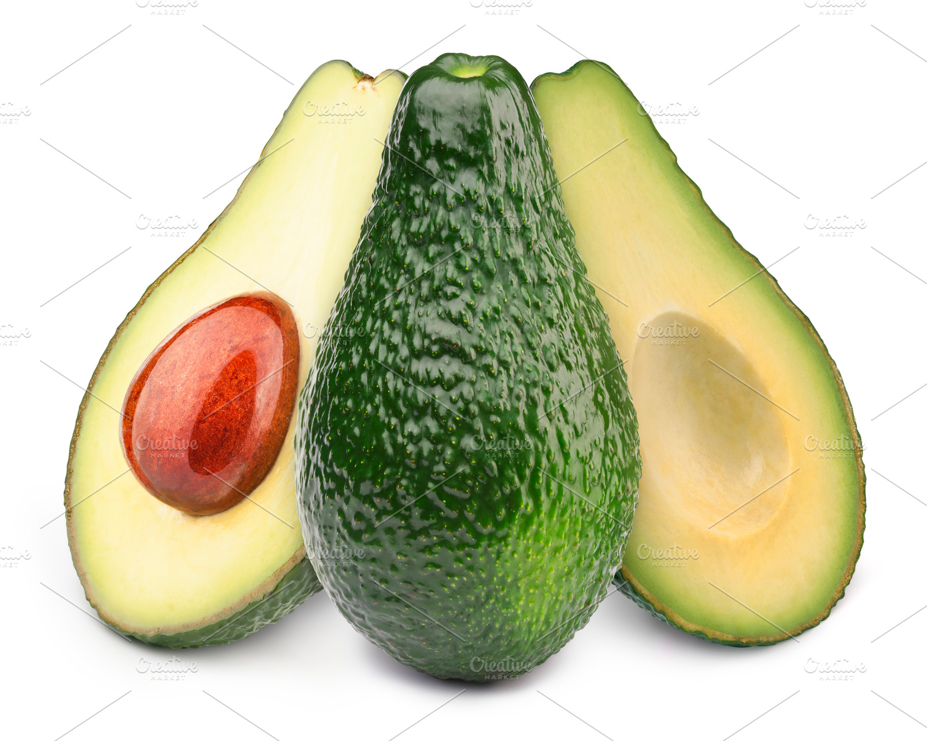 Three avocados isolated featuring avocado, isolated, and fresh, a Food & Drink Photo by vmenshov