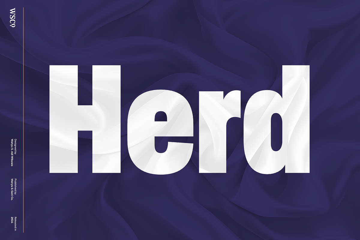 Herd | Condensed Sans Font Family, a Sans Serif Font by Wahyu & Sani Co. (Photo 1 of 11)