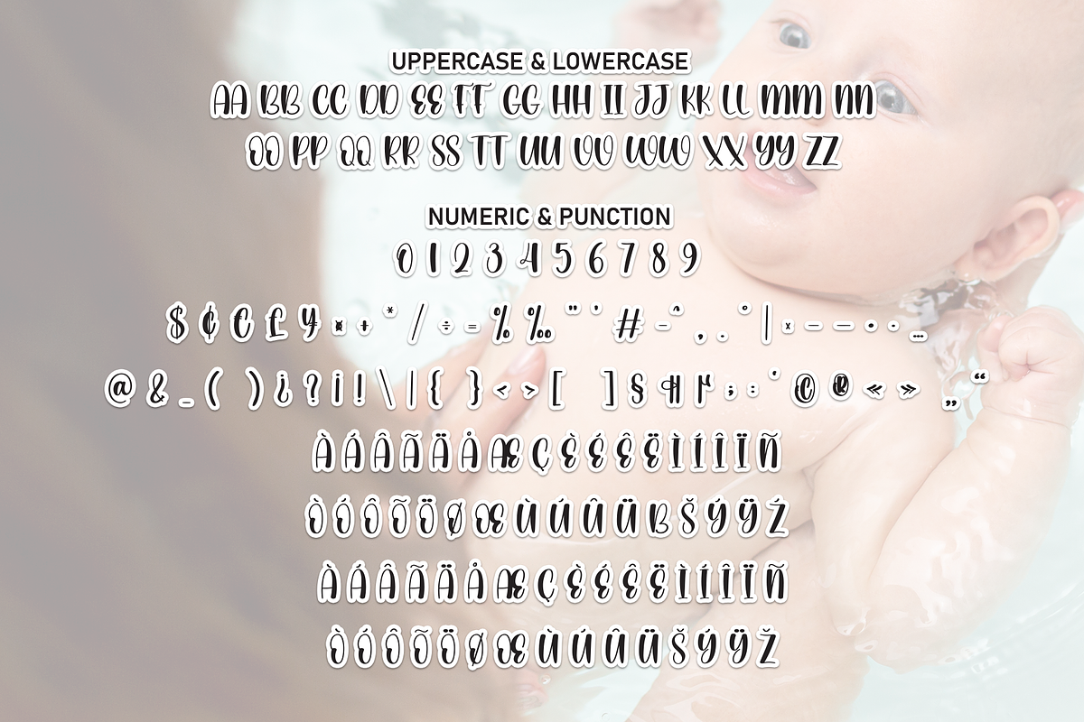 Baby Water | Script Font, a Script Font by Scratchones (Photo 7 of 8)