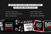 Black Friday Social Media Banner, a Social Media Template by MinimalStudioCo (Thumbnail 2 of 6)