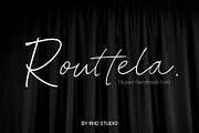 Routtela Elegant Handmade Font, a Font by RHD Creative Studio (Thumbnail 1 of 10)