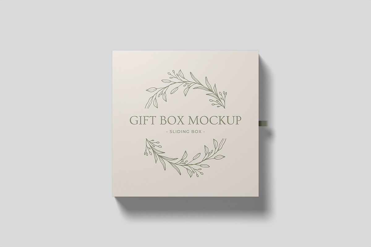 Sliding Gift Box Mockup, a Packaging Mockup by Compositing Studio (Photo 3 of 21)