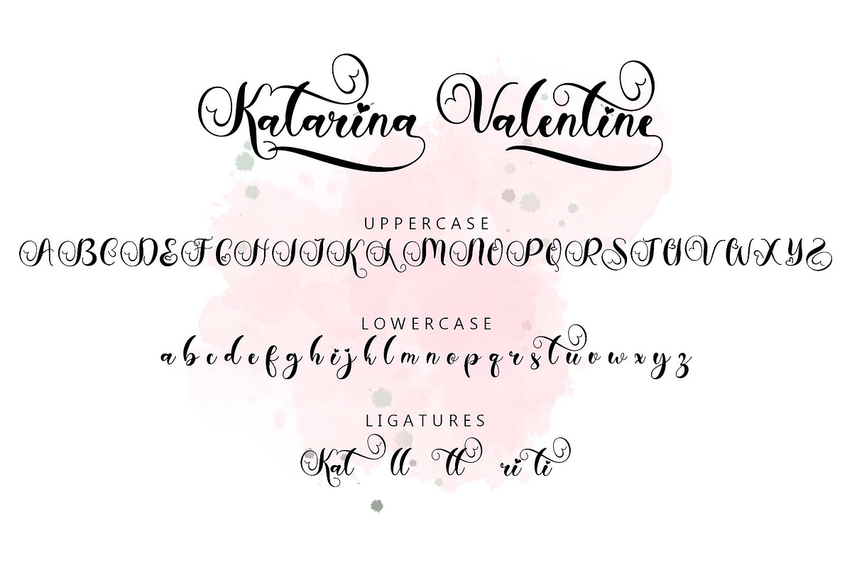 Katarina Valentine, a Handwritten Font by Yoga Letter (Photo 7 of 9)