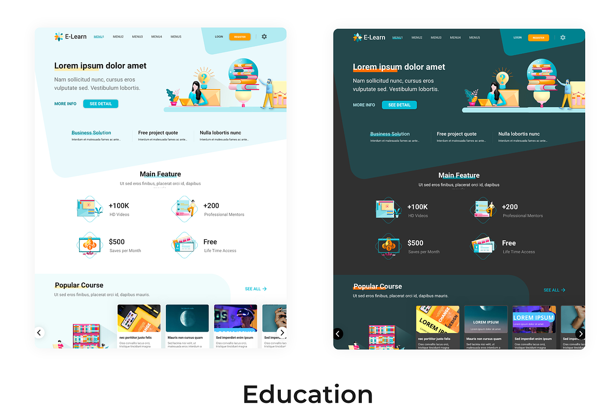Nirwana HTML Landing Page Collection, a HTML Template by UInstrument (Photo 16 of 19)