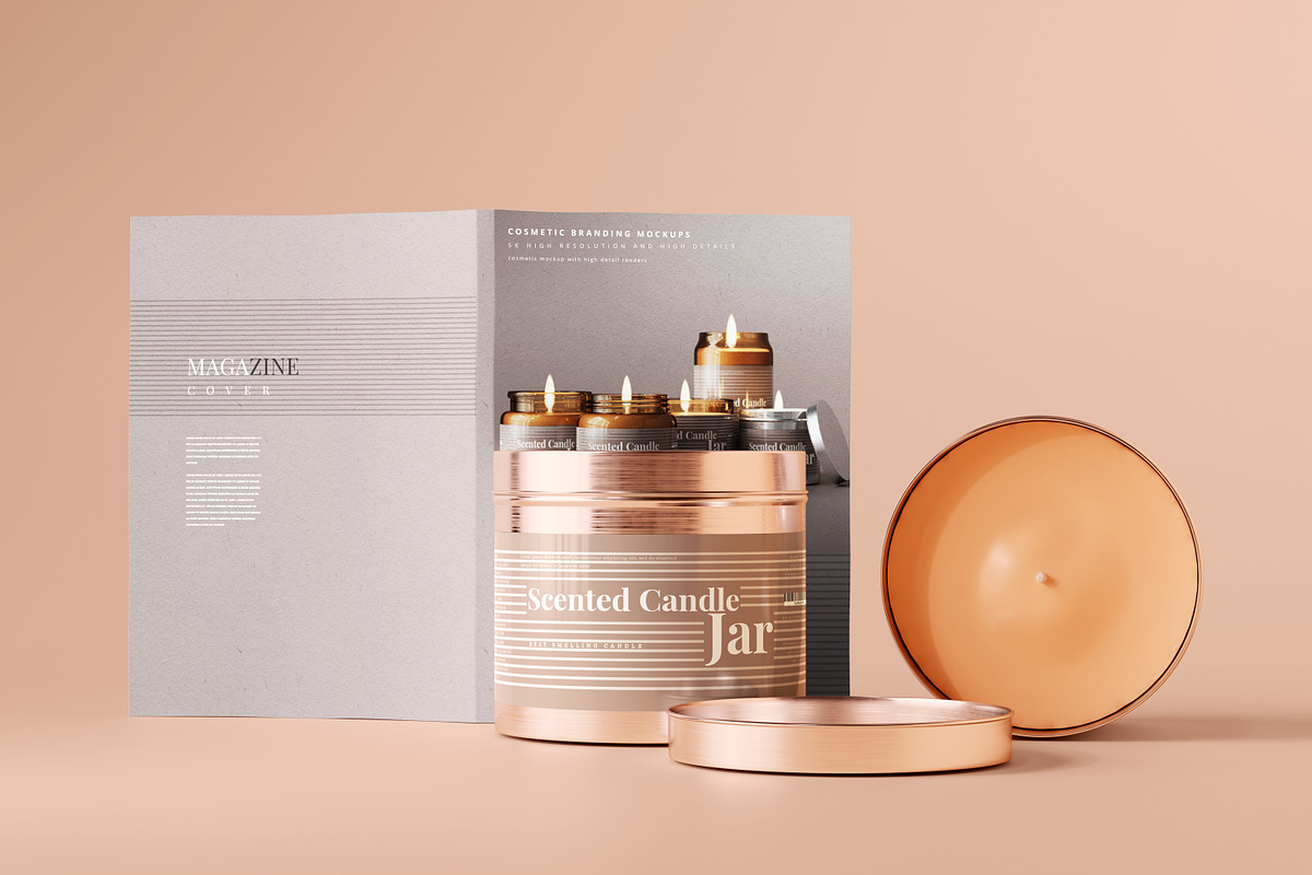 Amber Glass Candle Mockup Bundle, a Packaging Mockup by pmvch (Photo 24 of 135)