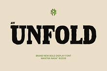 MN Unfold - Bold Display Typeface