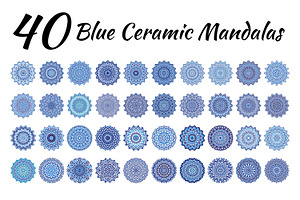 Mandala ornament bundle. Mandala set