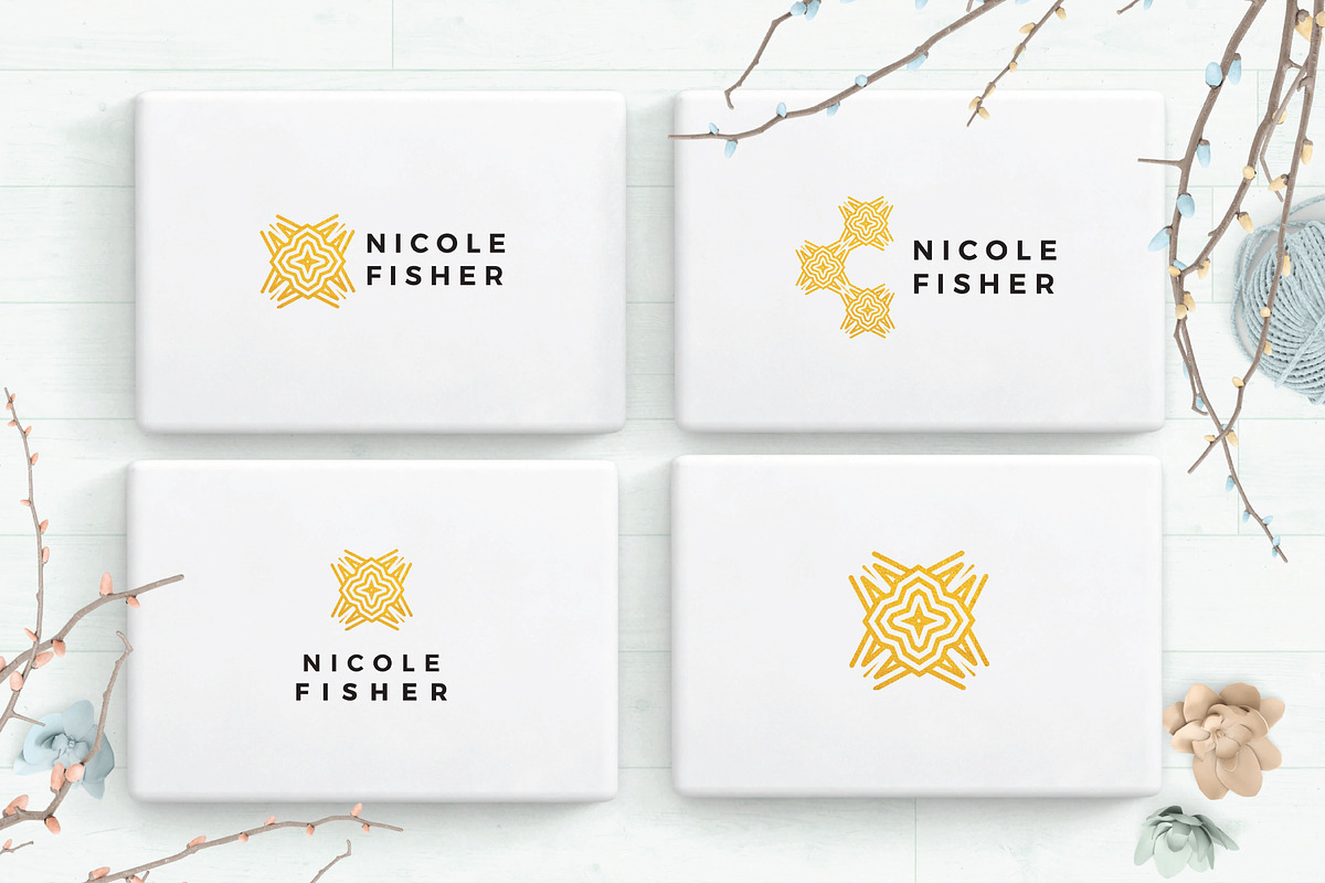 Logo Creator - geometric minimal kit, a Branding & Logo Template by Nues Design (Photo 22 of 31)