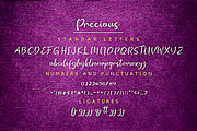 Precious Font Script, a Script Font by Ahmad Pkp Studio (Thumbnail 8 of 9)