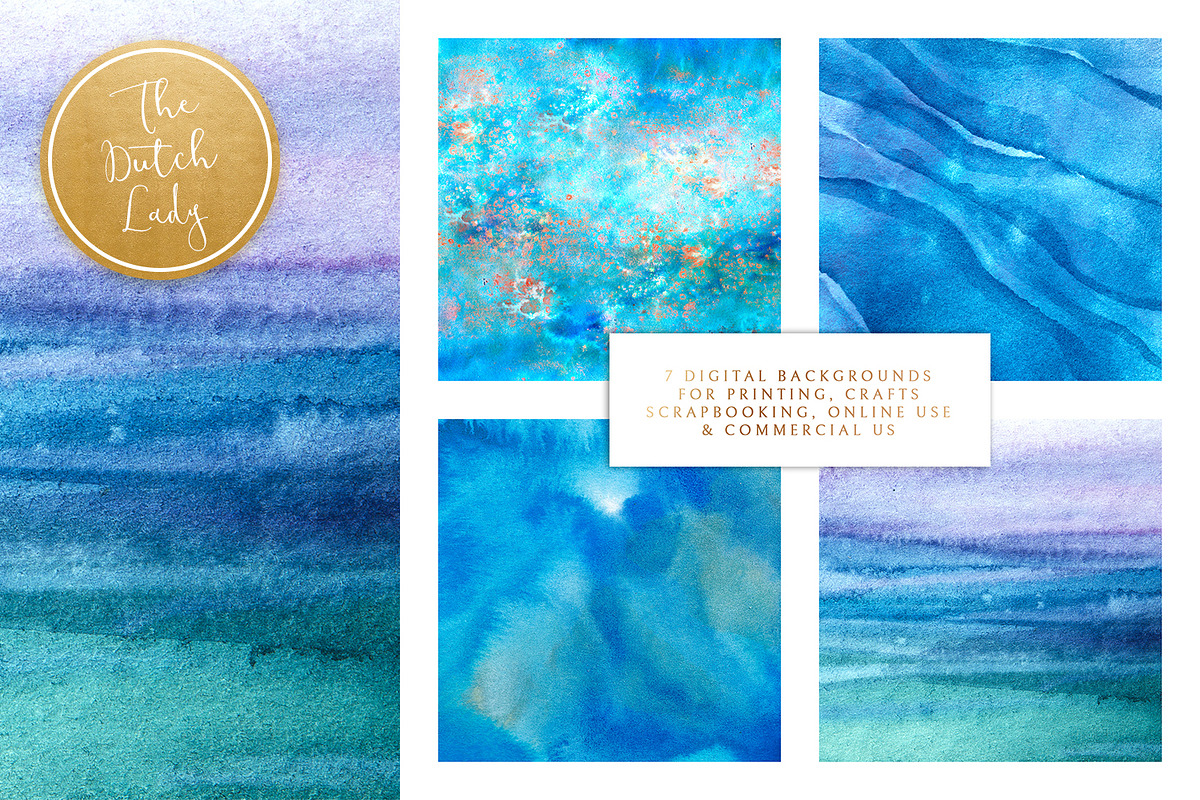 Under The Sea Background Set, a Texture Graphic by The Dutch Lady Designs (Photo 2 of 4)