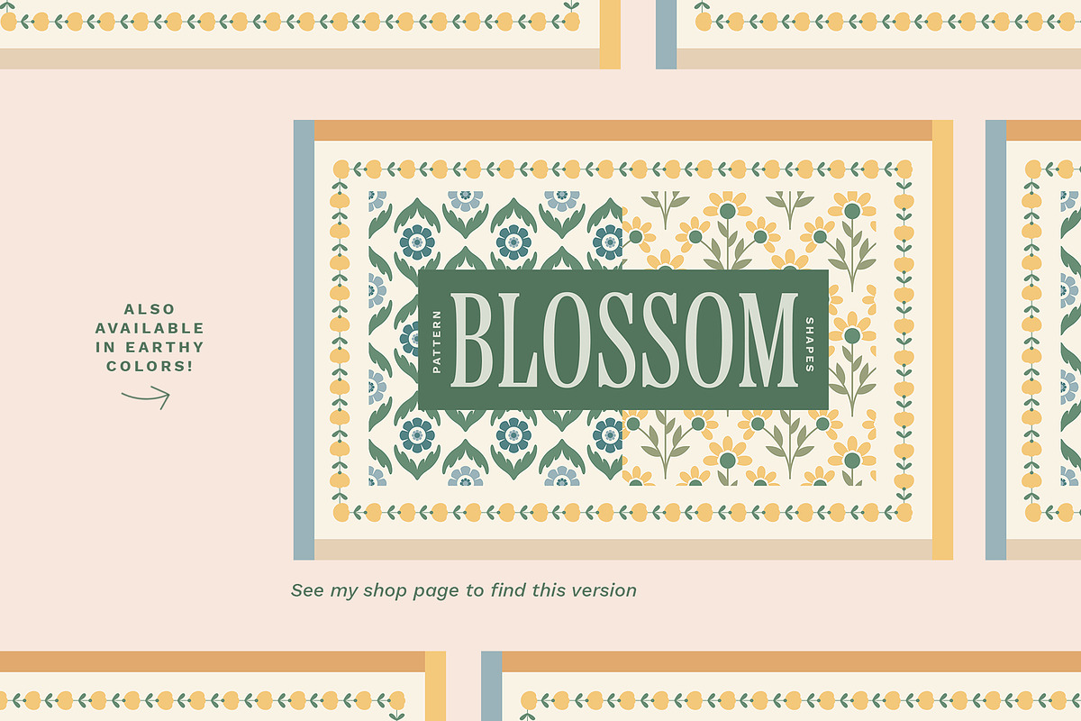 Blossom - Patterns, Shapes & Frames, a Pattern Graphic by Basia Stryjecka (Photo 35 of 35)