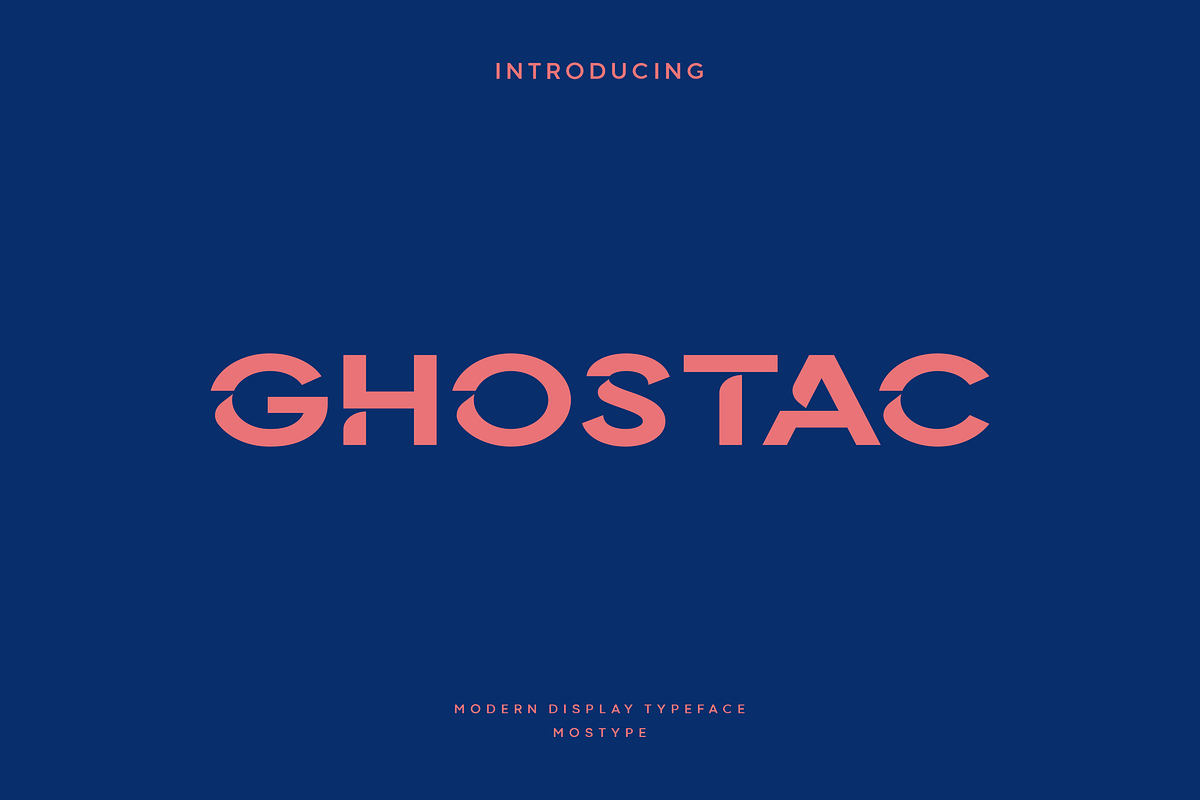 Ghostac - Modern Display Typeface, a Font by Letterna (Photo 1 of 4)