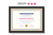 564. Modern Certificate Template, a Stationery Template by CreativeRezwan (Thumbnail 2 of 2)