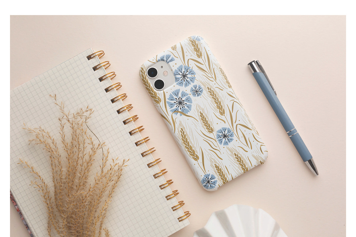 10 Wild meadow vector patterns, a Pattern Graphic by RenattaZare (Photo 6 of 16)