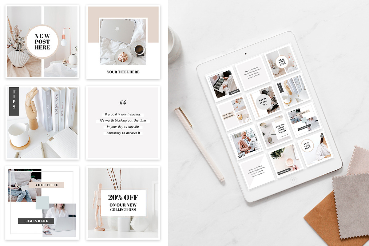 Business Instagram Templates for Canva
