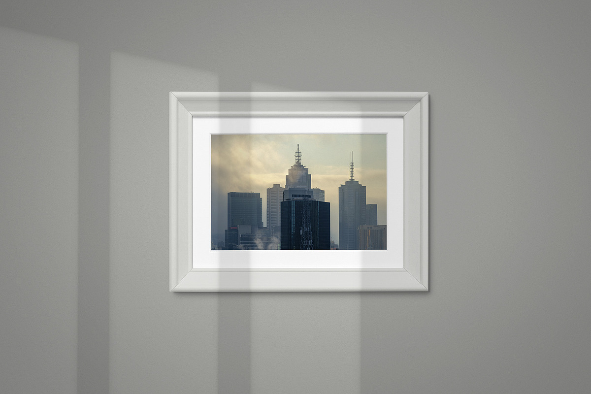 Photo Frame on Wall Mockup, a Product Mockup by Aurora Graphics (Photo 3 of 7)