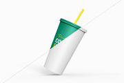 Plastic Cup with Straw Mockup, a Product Mockup by graphypix (Thumbnail 4 of 4)