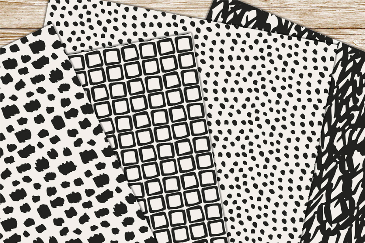 Ink Patterns, a Pattern Graphic by PeDe Designs