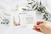 Wildflowers Wedding Template Bundle, a Stationery Template by MarryMeMoments (Thumbnail 7 of 8)