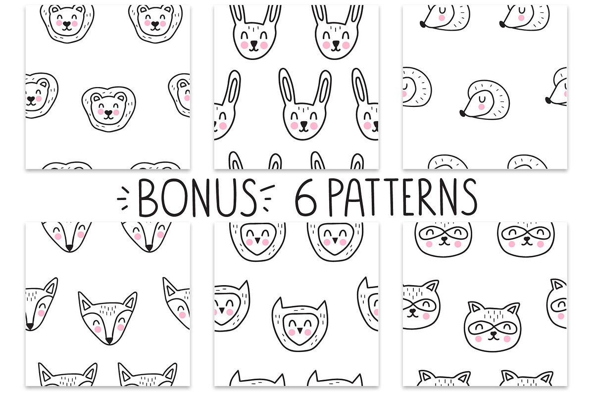 Scandinavian animals Kids collection, an Animal Illustration by cutelevindesign (Photo 8 of 9)