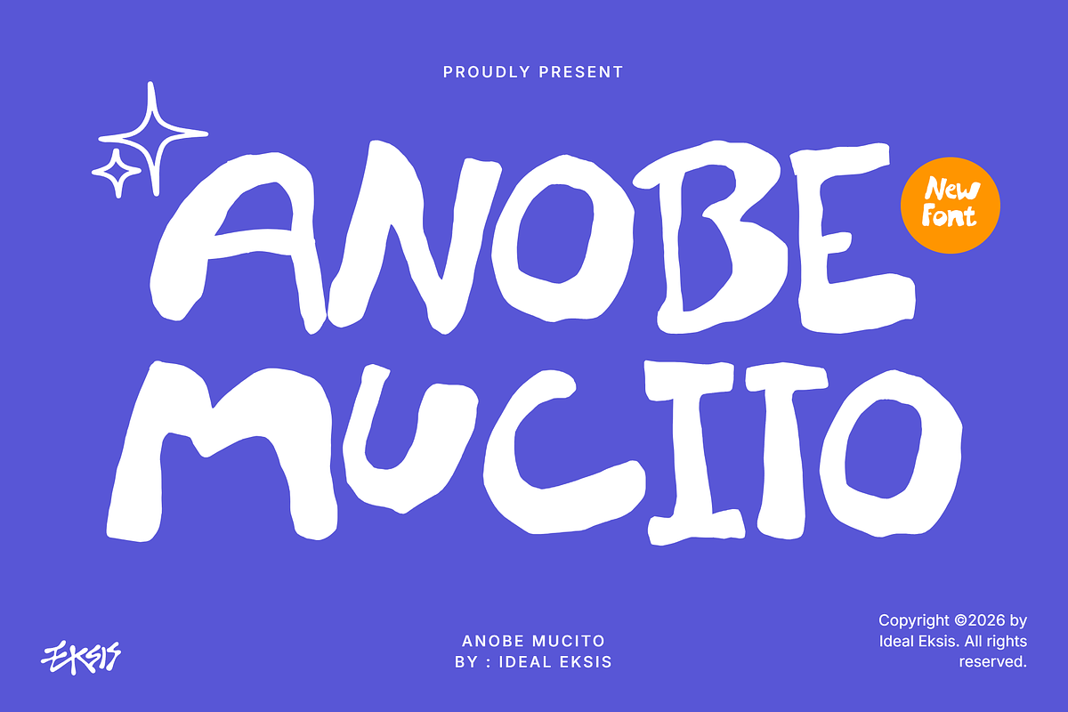 Anobe Mucito, a Handwritten Font by Ideal Eksis (Photo 1 of 6)