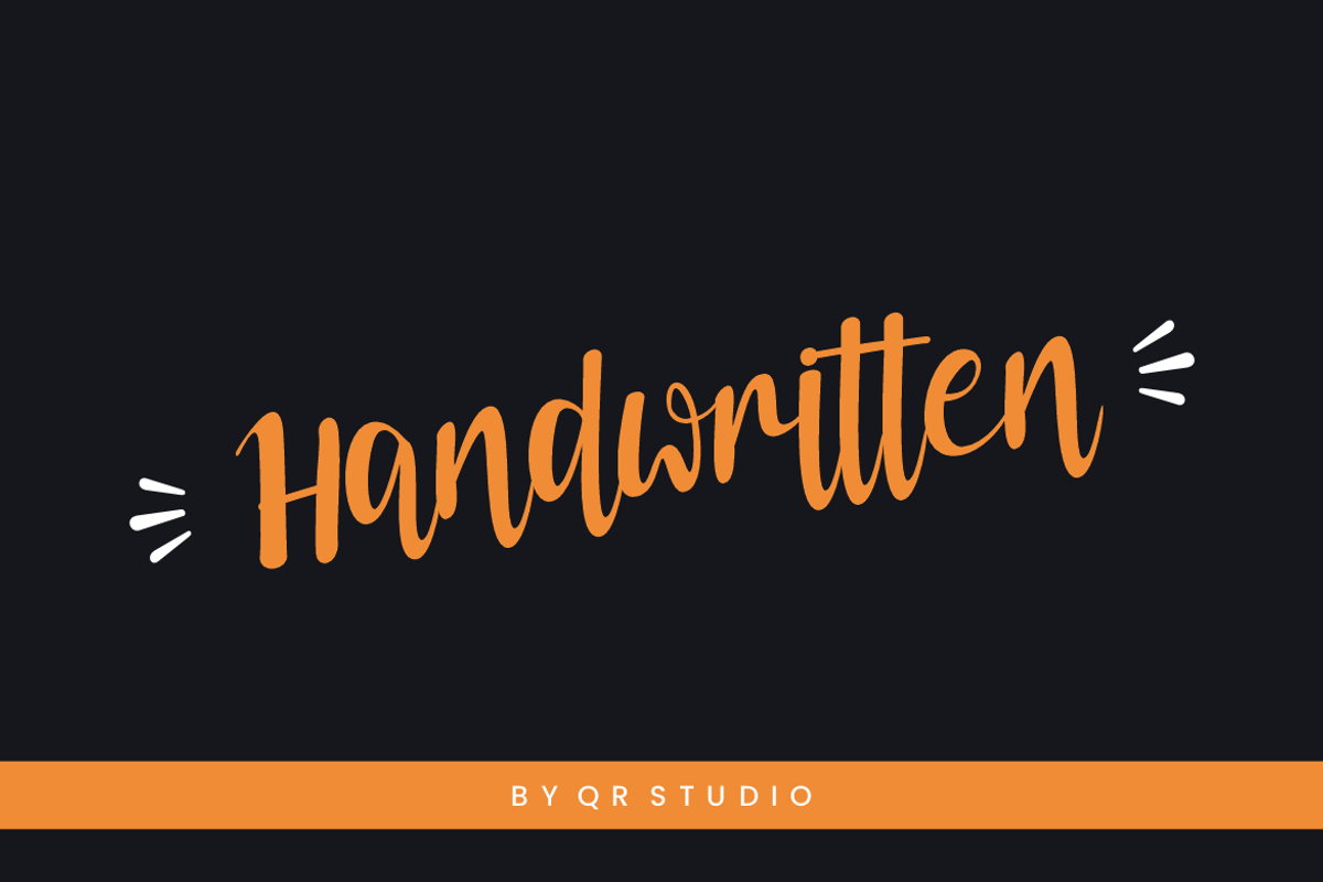 Drescode Typograph Font, a Handwritten Font by QR Design Studio (Photo 5 of 8)