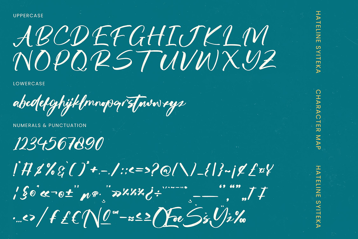 Hateline Syiteka Modern Brush Font, a Script Font by stylishtype.co (Photo 18 of 20)