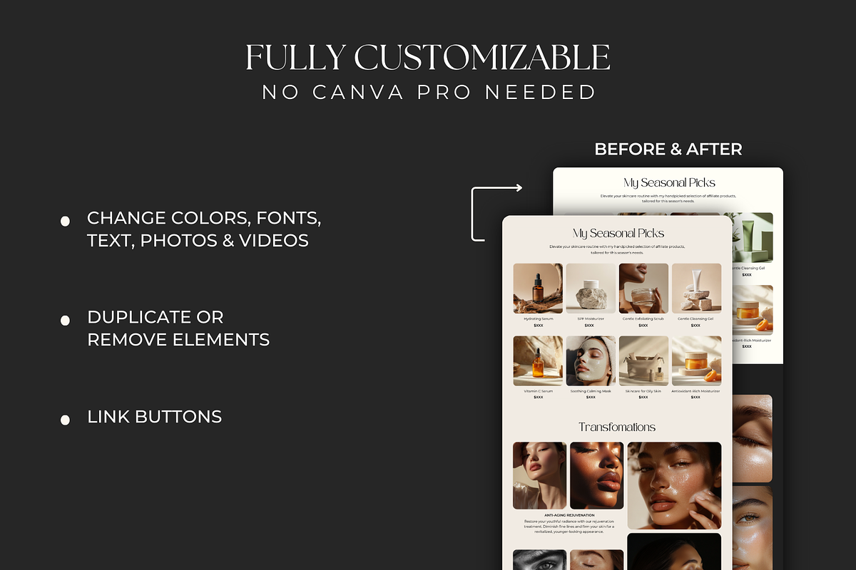 Canva Website for Estheticians, an App Template by Meraki Templates (Photo 4 of 8)