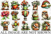 Cute Watercolor Spring Clipart PNG, an Illustration by Canvas Craft (Thumbnail 3 of 7)
