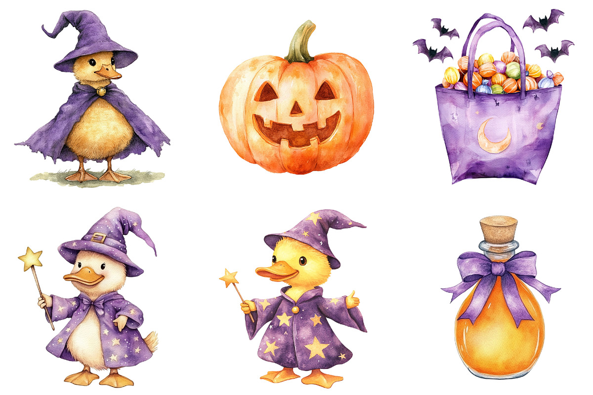 Whimsical Halloween Goose Clipart, an Illustration by CitraGraphics (Photo 4 of 5)