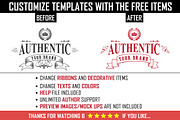7 T-Shirts + 22 Free Items (50% Off), a Branding & Logo Template by Pentaclay (Thumbnail 5 of 5)