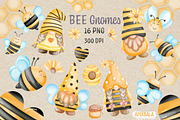 Bee Gnome Watercolor Clipart Bundle, a Person Illustration by Apixsala (Thumbnail 2 of 18)