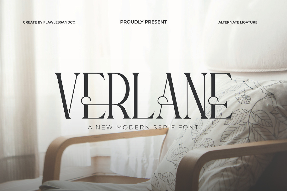 Verlane - Serif Modern Font, a Serif Font by Flawless And Co (Photo 1 of 10)