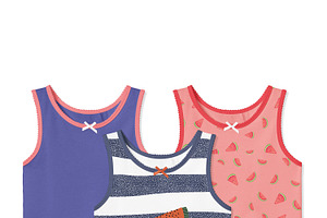 Baby Girl Tank Top Mock-ups Set