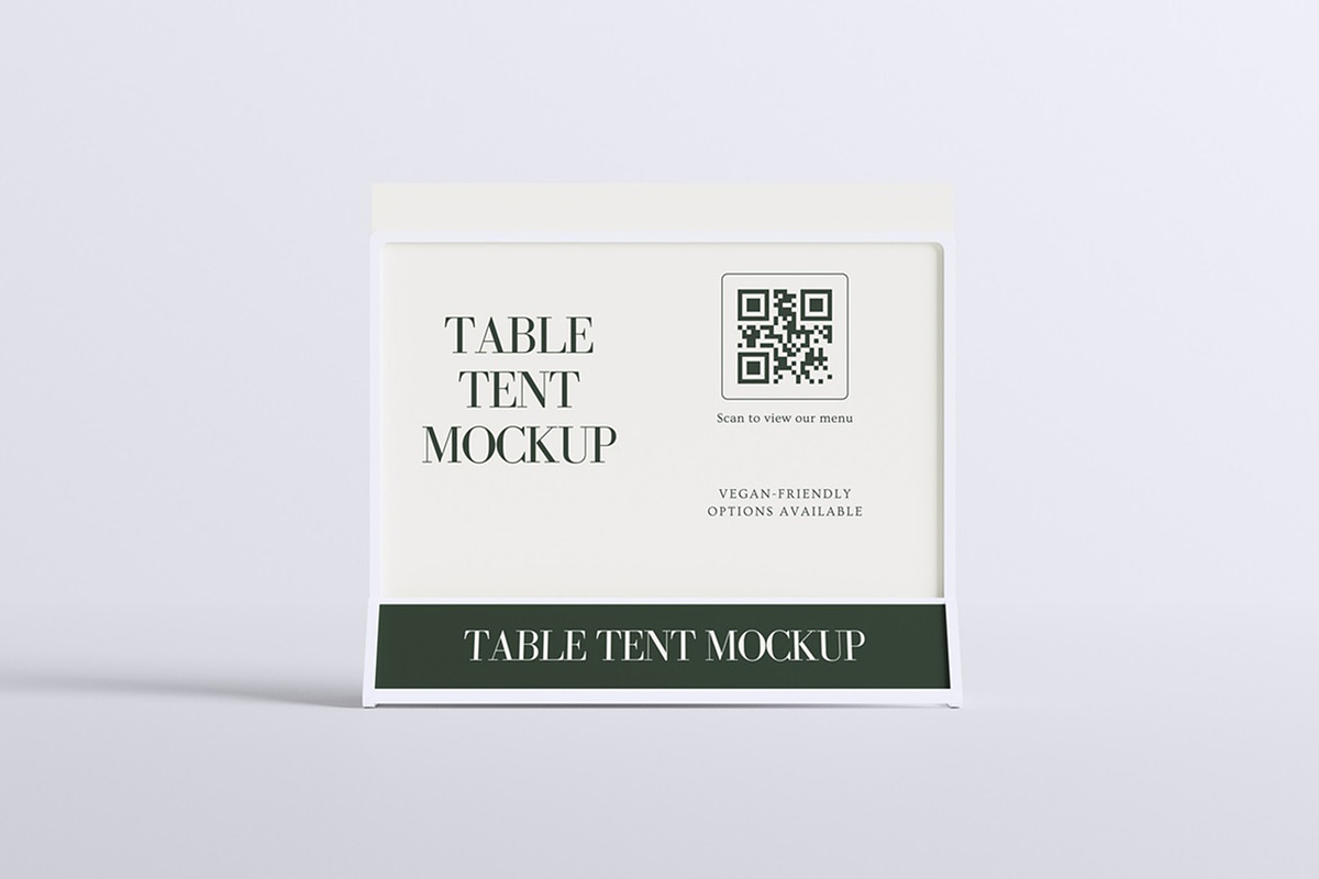 Table Tent Mockup, an Advertising Mockup by Twins_studio926 (Photo 2 of 5)