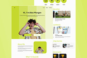 Alex Student Personal Portfolio Page, a Landing Page Template by trabaskriya (Thumbnail 4 of 5)