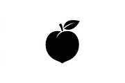 Peach Fruit Silhouette Collection, an Object Graphic by Creativeshirt (Thumbnail 3 of 3)