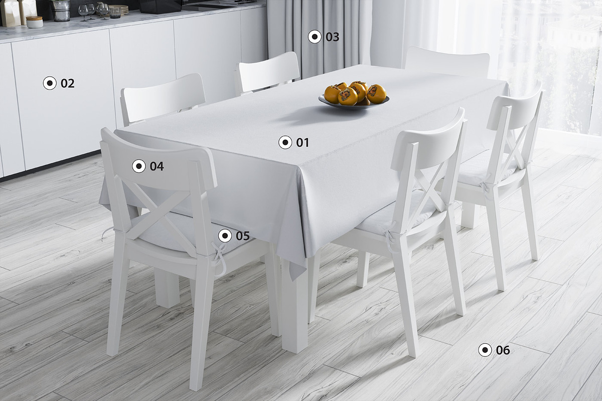 Tablecloth mockup set 01, a Mockup by Easy Mocks (Photo 2 of 10)