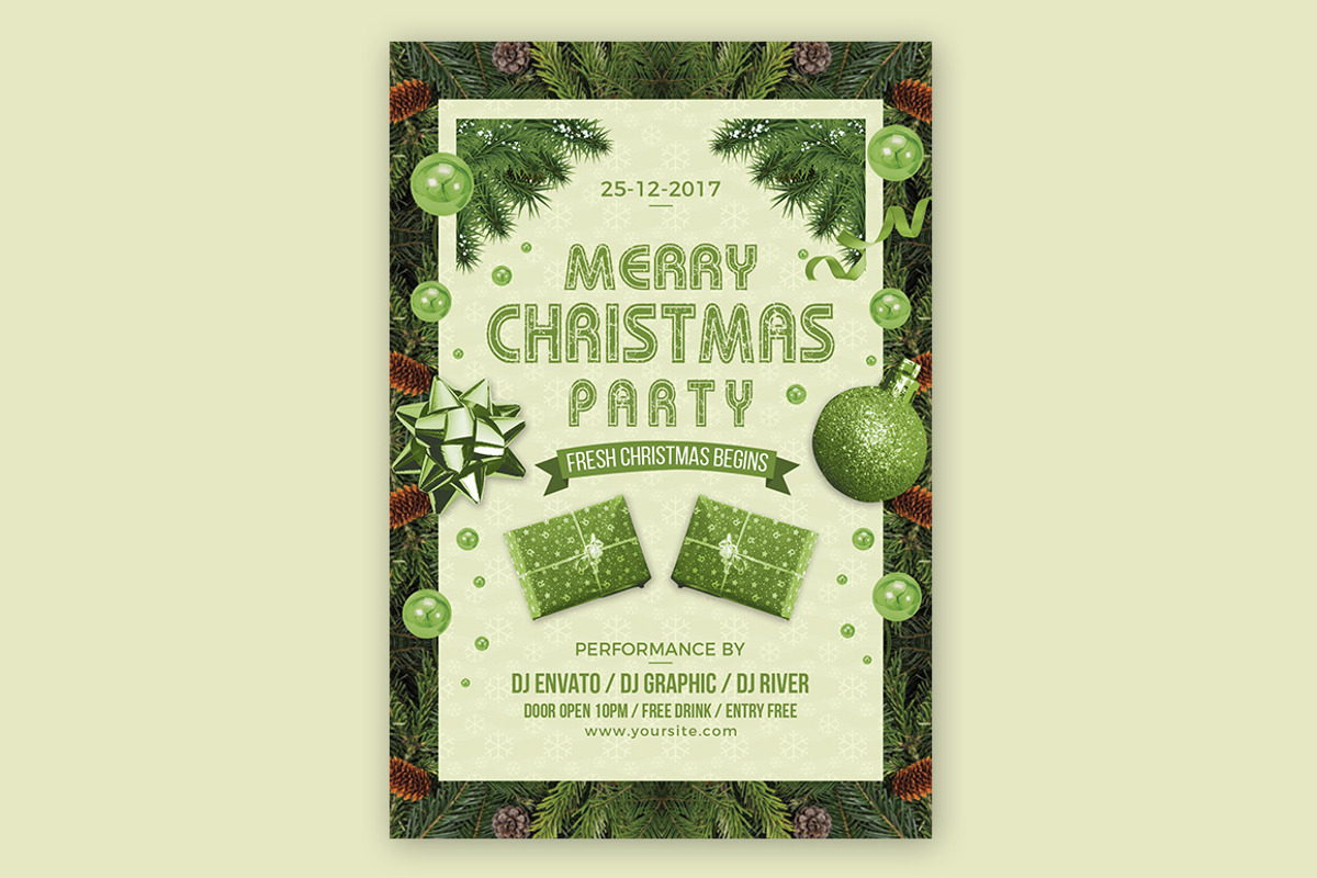 Merry Christmas Flyer, a Flyer Template by Creative  designer (Photo 2 of 4)