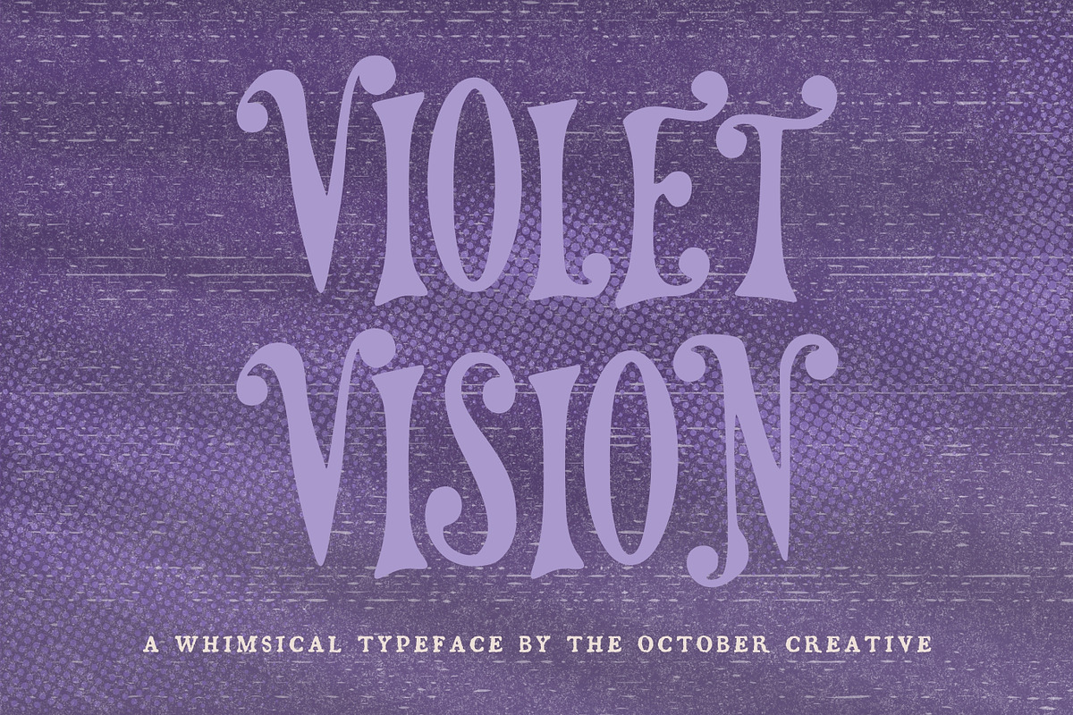 Violet Vision Victorian Circus Font, a Serif Font by The October Creative (Photo 1 of 8)