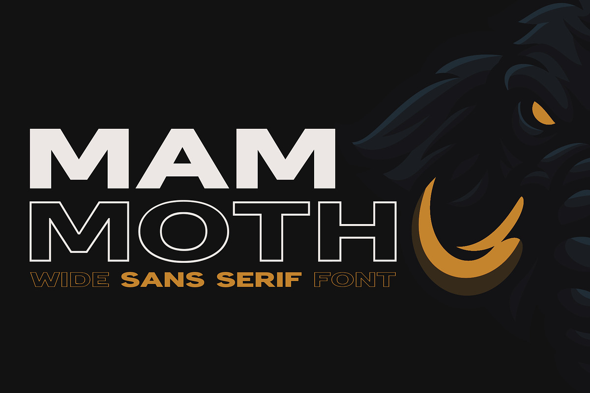 Mammoth - Wide & Bold, a Sans Serif Font by HipFonts (Photo 8 of 9)